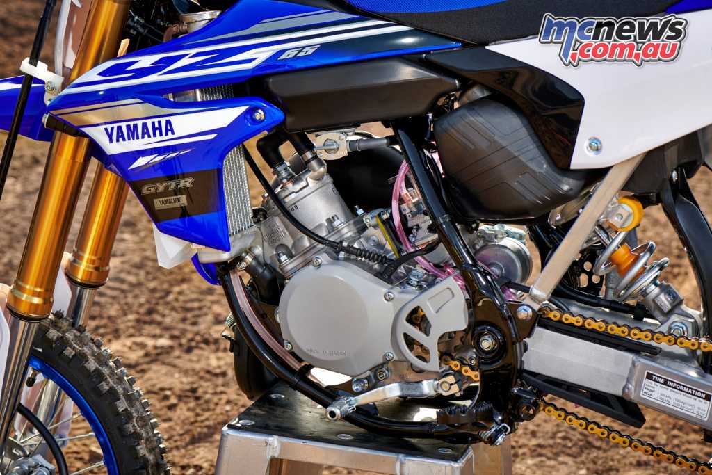 The heart of the YZ65 is a two-stroke 64.8cc powerplant with YPVS and reed-valve induction