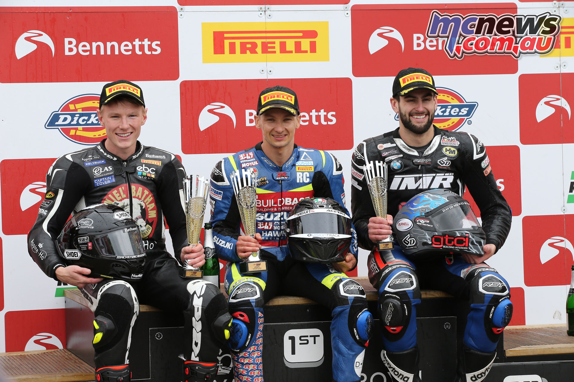 BSB Rnd Oulton Park DY Pirelli National Superstock Championship Podium AROA