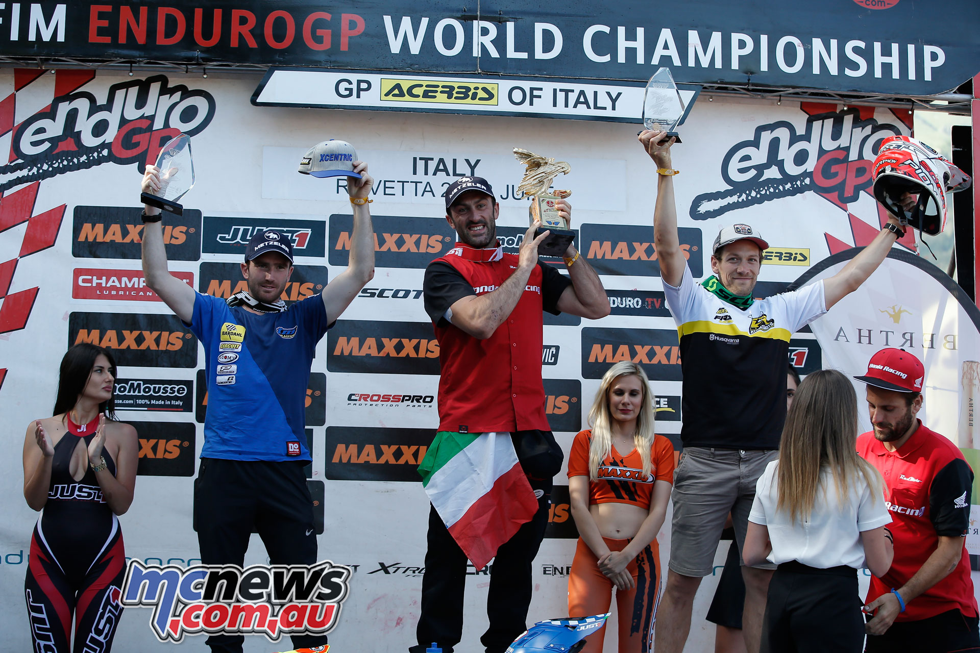 EnduroGP Italy podium enduro gp day