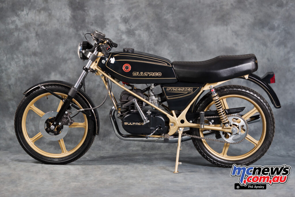 The Bultaco Streaker 125 was actually an export model, with a 75 version run for a domestic single-make race series