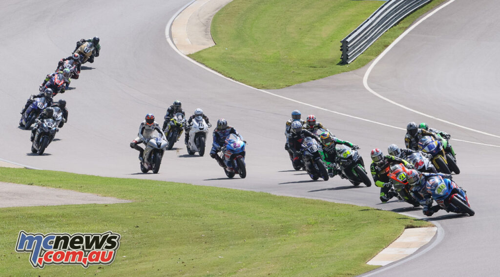 The Supersport field on Sunday