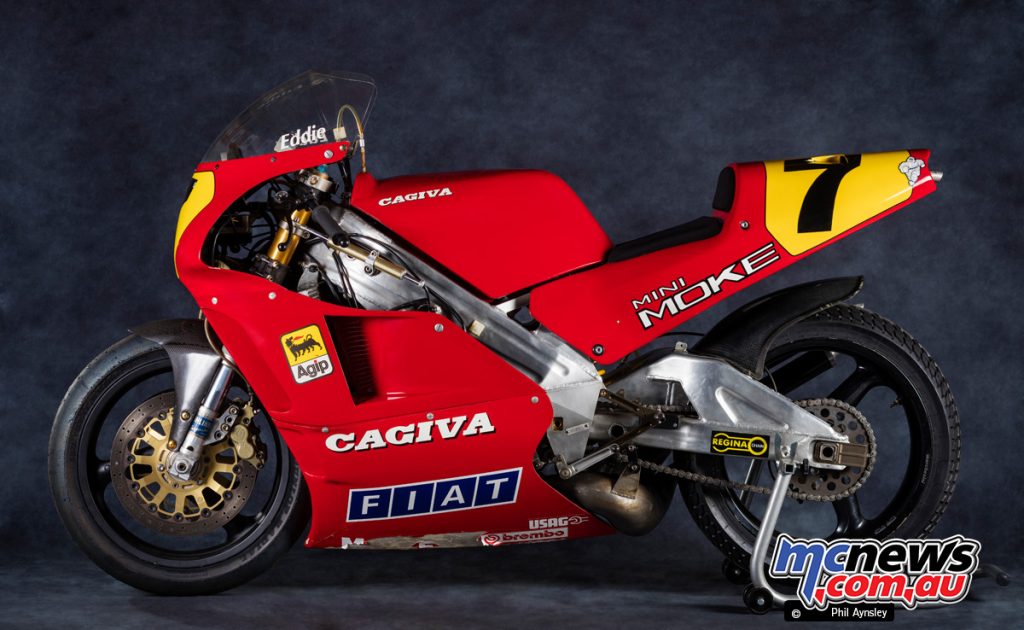 Cagiva C590 Racer from 1990 in Eddie Lawson livery