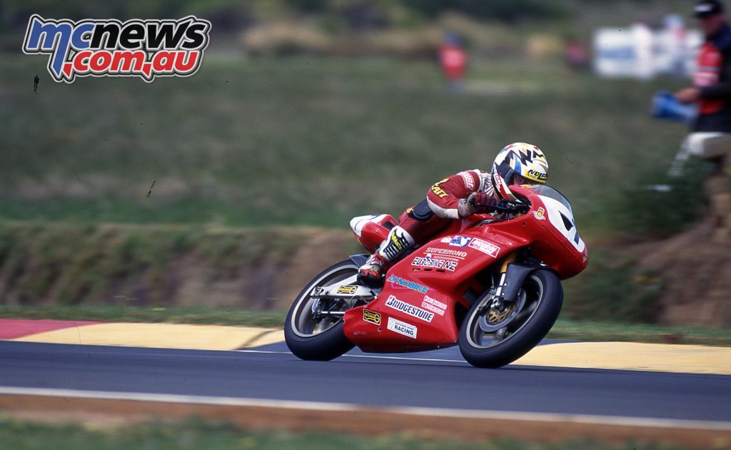 The late Robert Holden won the Sound of Singles race at Phillip Island in 1994