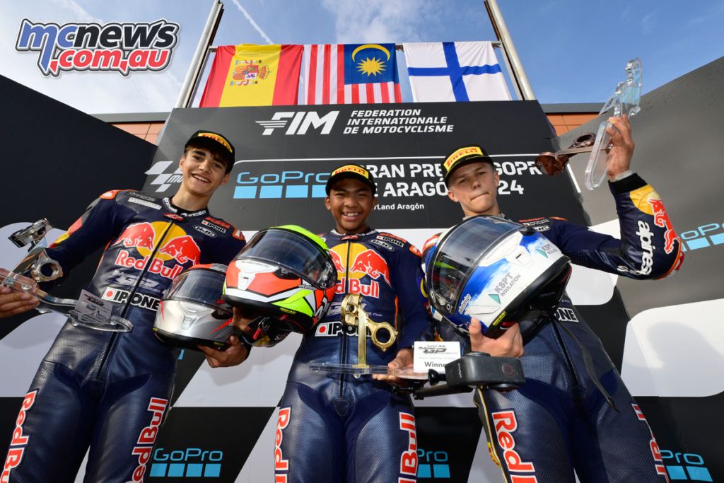 Red Bull Rookies Race Two Podium