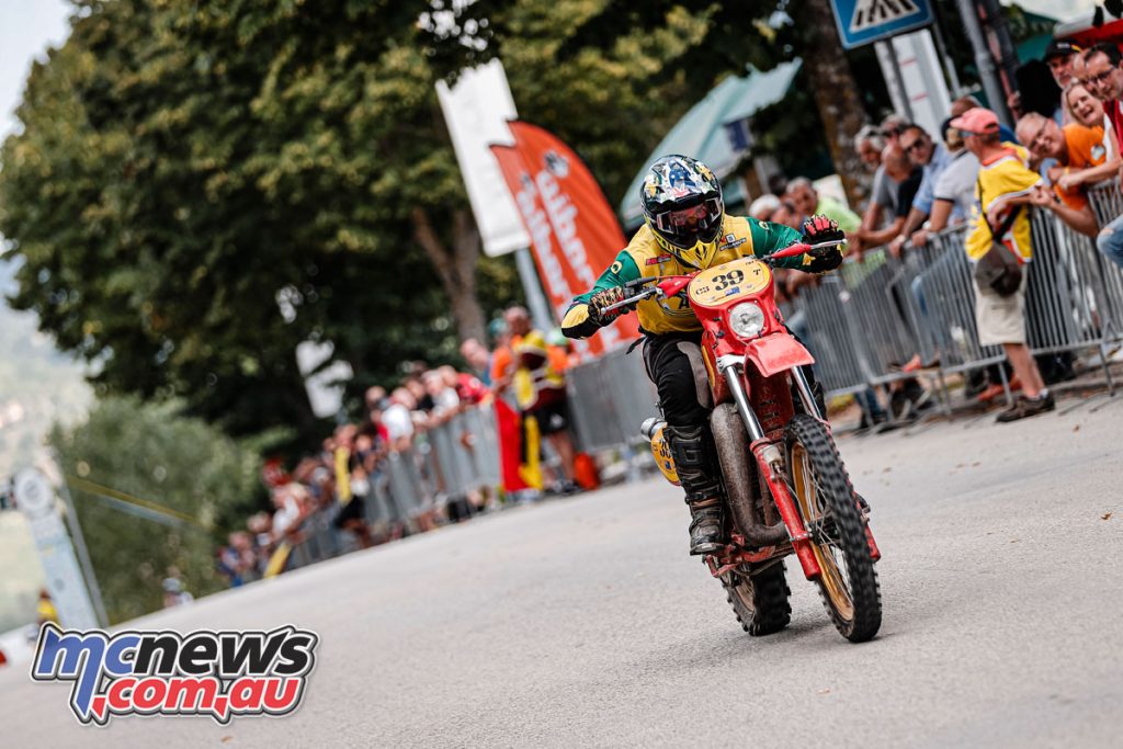 Geoff Ballard at 2024 FIM Enduro Vintage Trophy in Camerino, Italy - Image by Future7Media