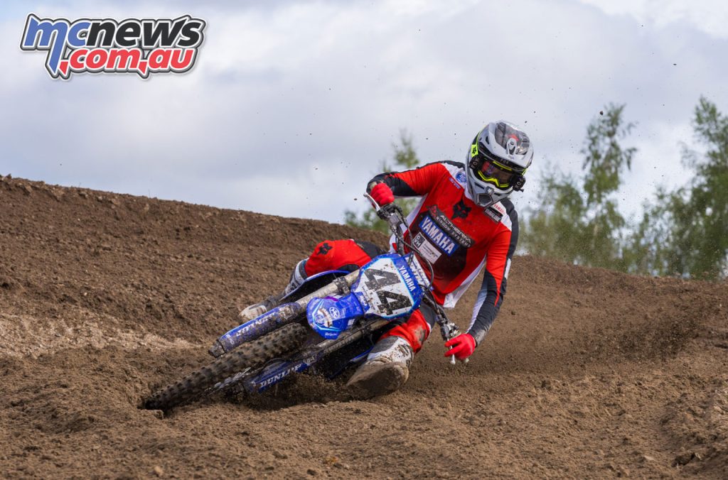 Altherm JCR Yamaha’s MX1 rider Maximus Purvis returned from injury to dominate his top-tier class - Image by CD Photography