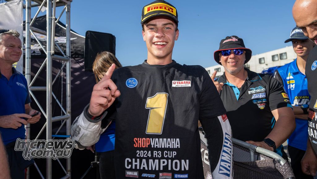 ASBK 2024 - The Bend - Valentino Knezovic - ShopYamaha R3 Cup Champion - Image RbMotoLens