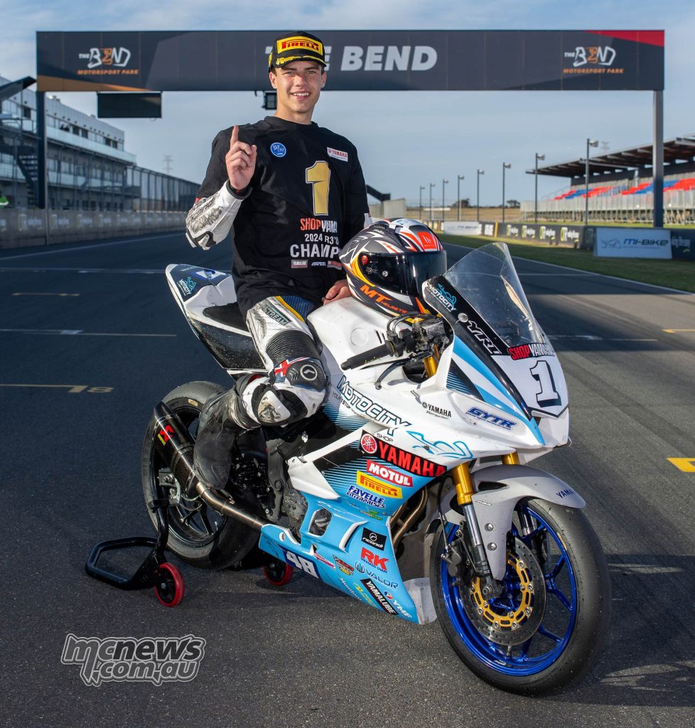 ASBK 2024 - The Bend - Valentino Knezovic - ShopYamaha R3 Cup Champion - Image RbMotoLens