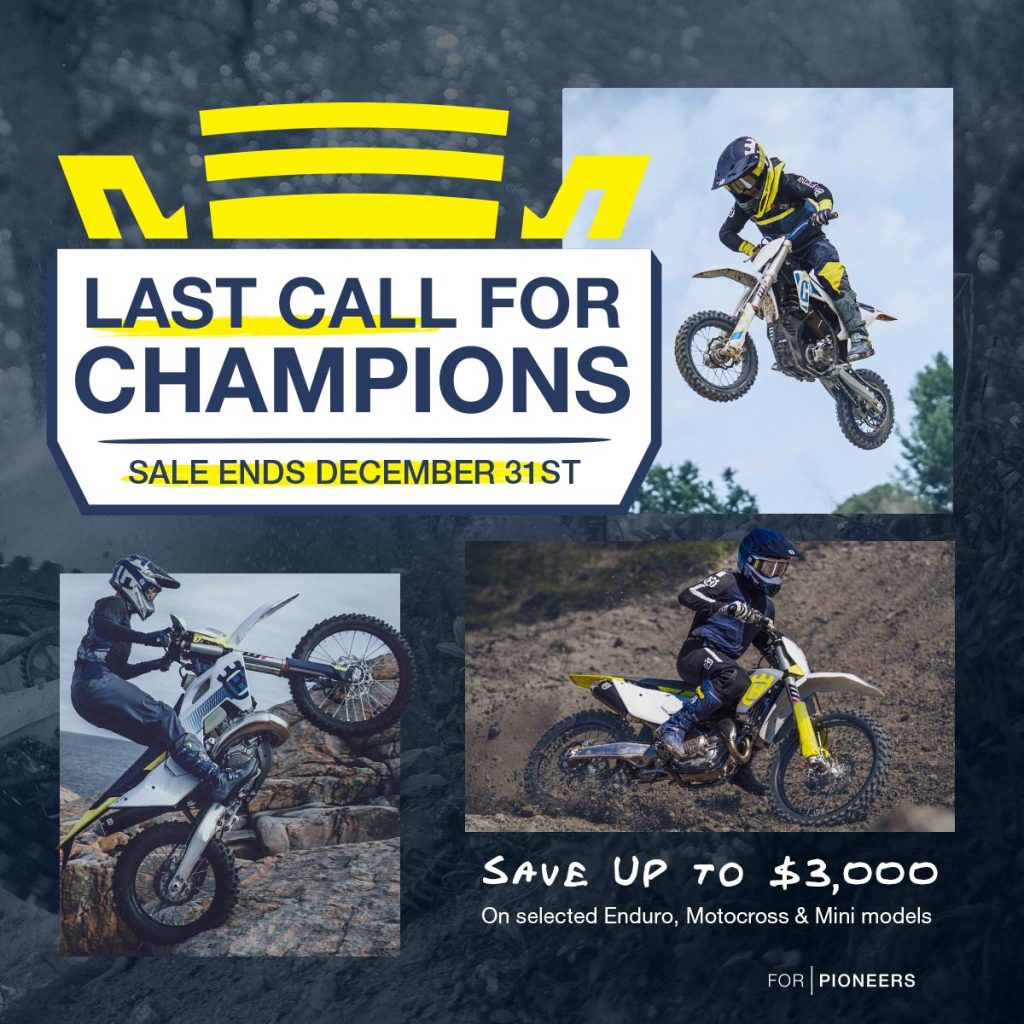 Husqvarna Last Call for Champions Sale