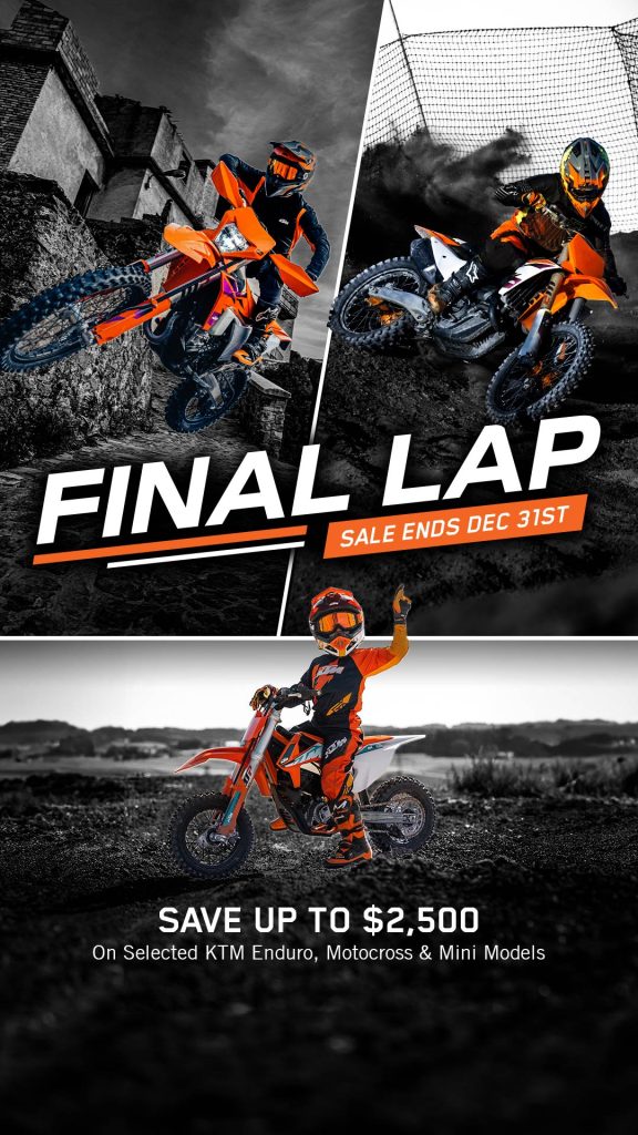 KTM Final Lap Sale