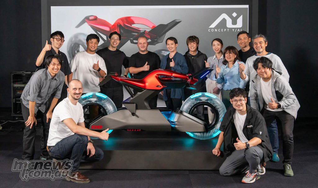 Yamaha Motor staff that helped with the production of the Netflix anime sci-fi series Toky Override