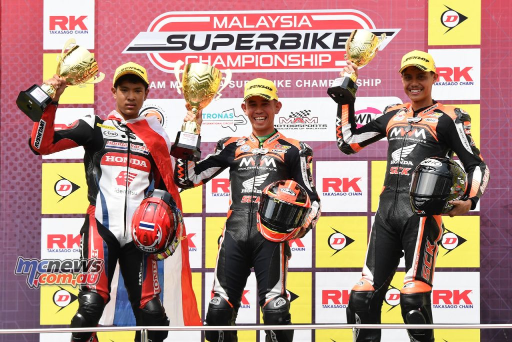 MSBK250 Race One Podium