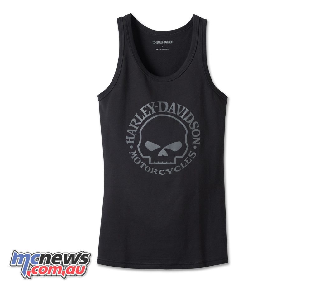 Women's Ultra Classic Skull Tank - Black Beauty - $68.20 RRP