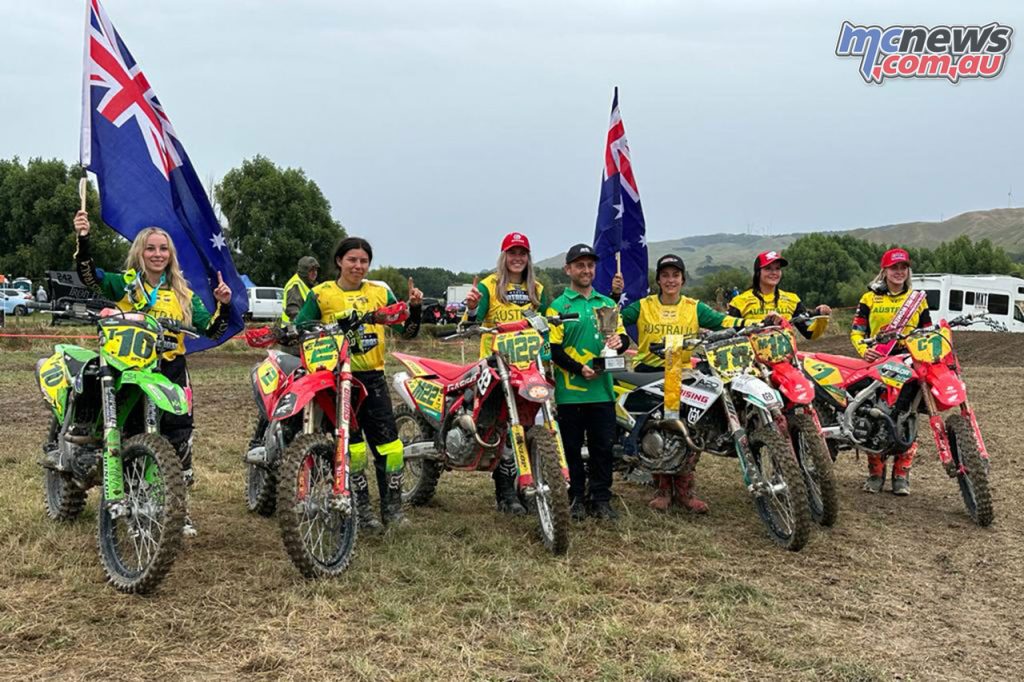 Team Australia was victorious in the inaugural FIM Oceania Women's MX Cup